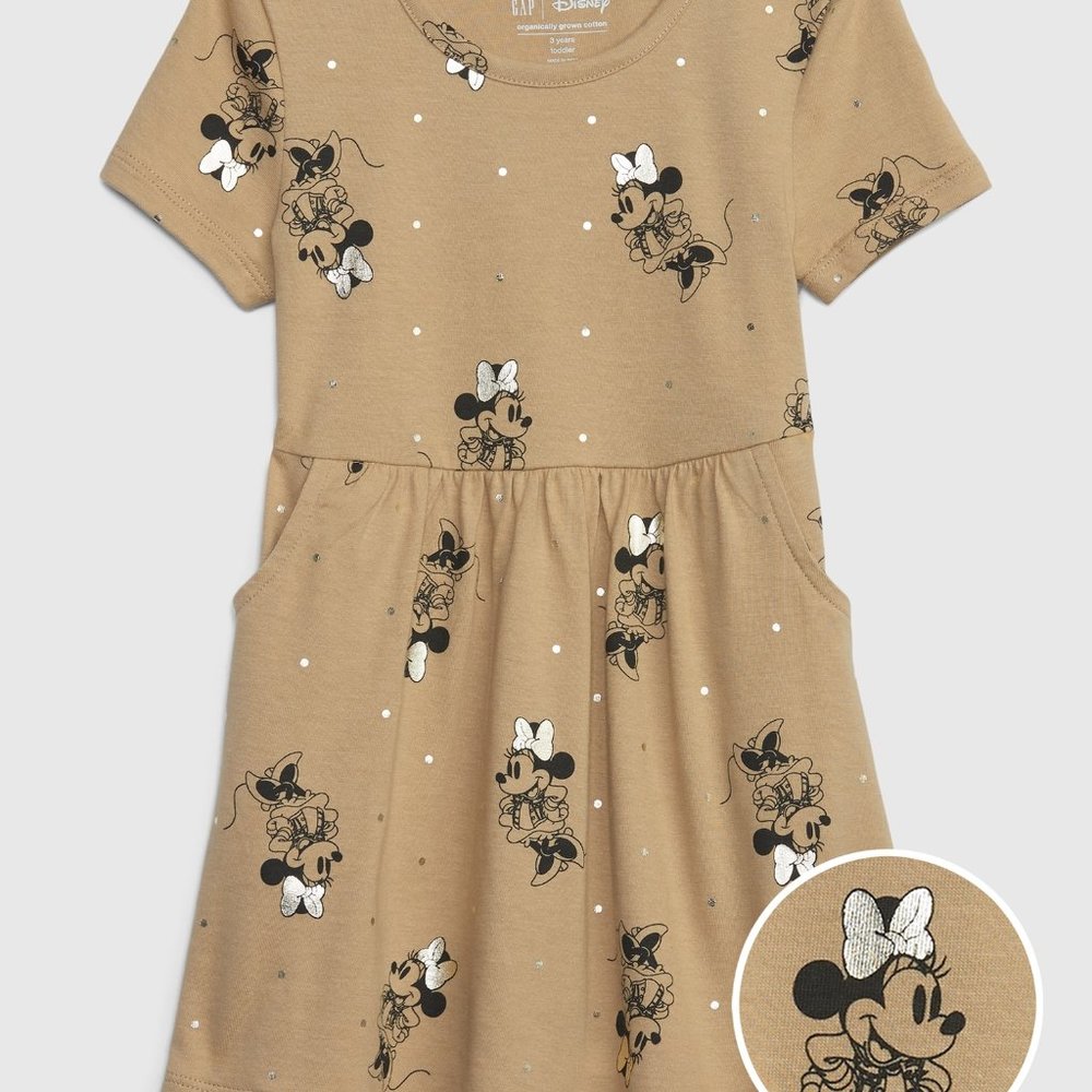 Baby GAP Disney Organic Cotton Minnie Mouse Dress with Pockets